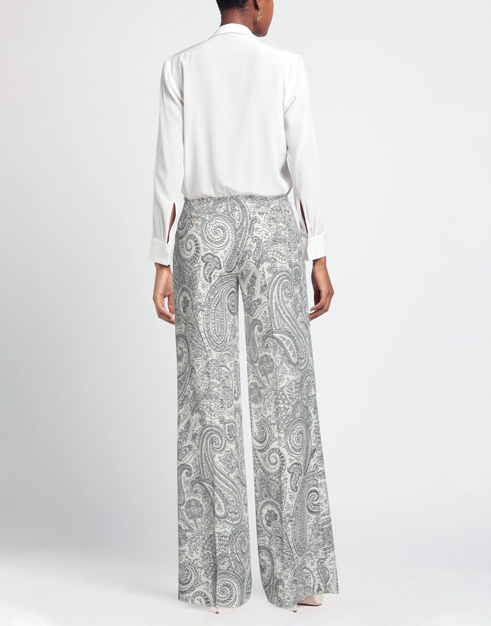White Women's Casual Pants - 3