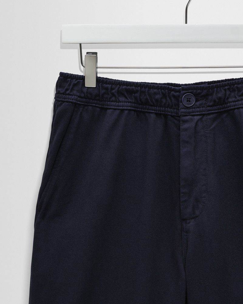Hyde - Navy Organic Cotton Twill Straight Fit Trousers 4