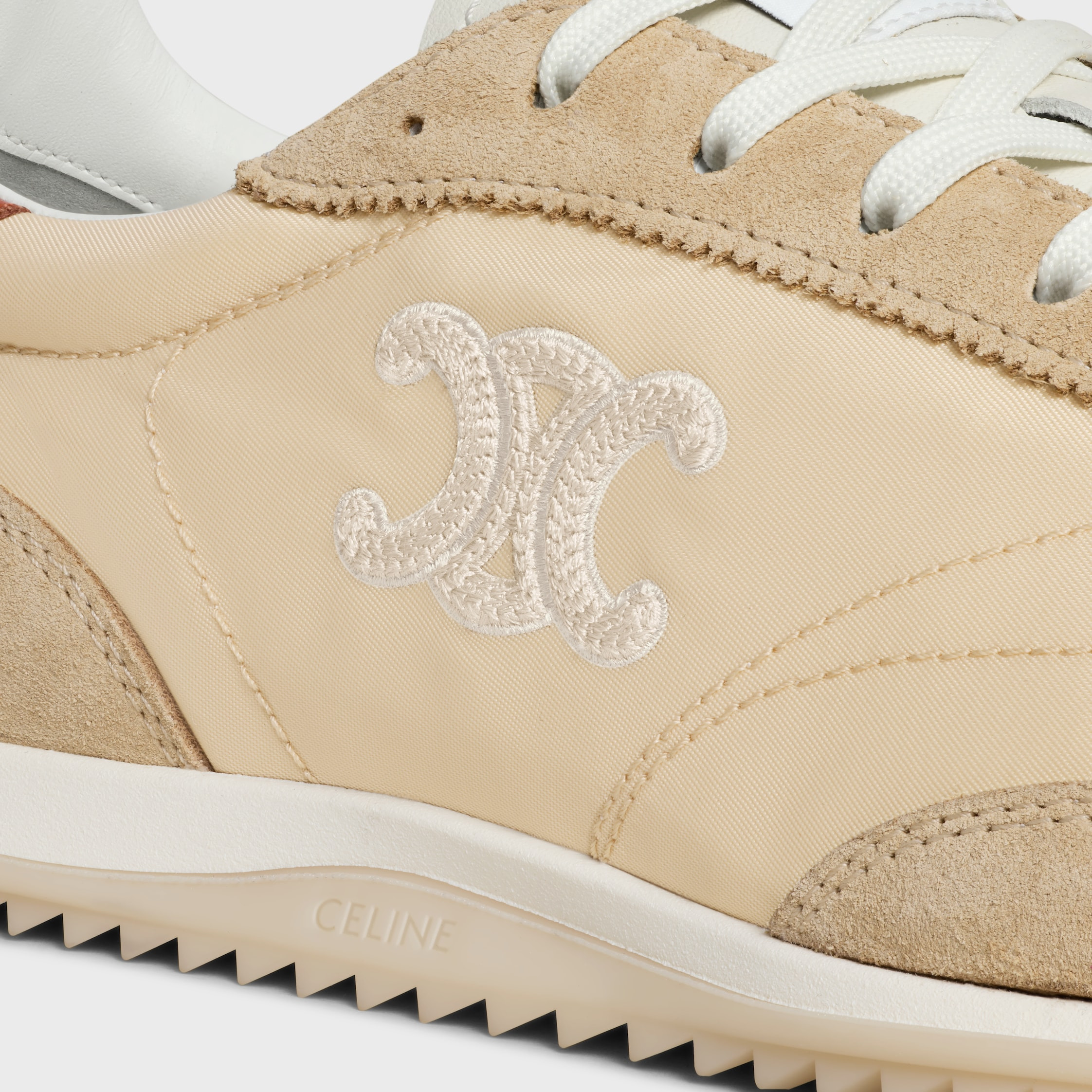 CELINE RACER - LOW TOP SNEAKER IN NYLON, SUEDE CALFSKIN AND CALFSKIN - 5