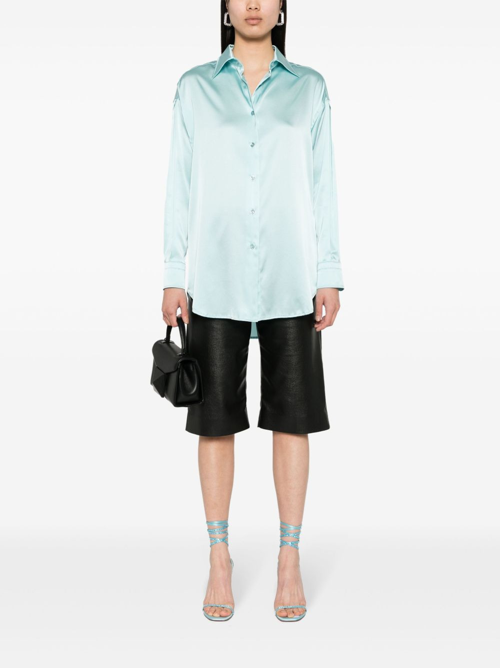 satin silk shirt - 2