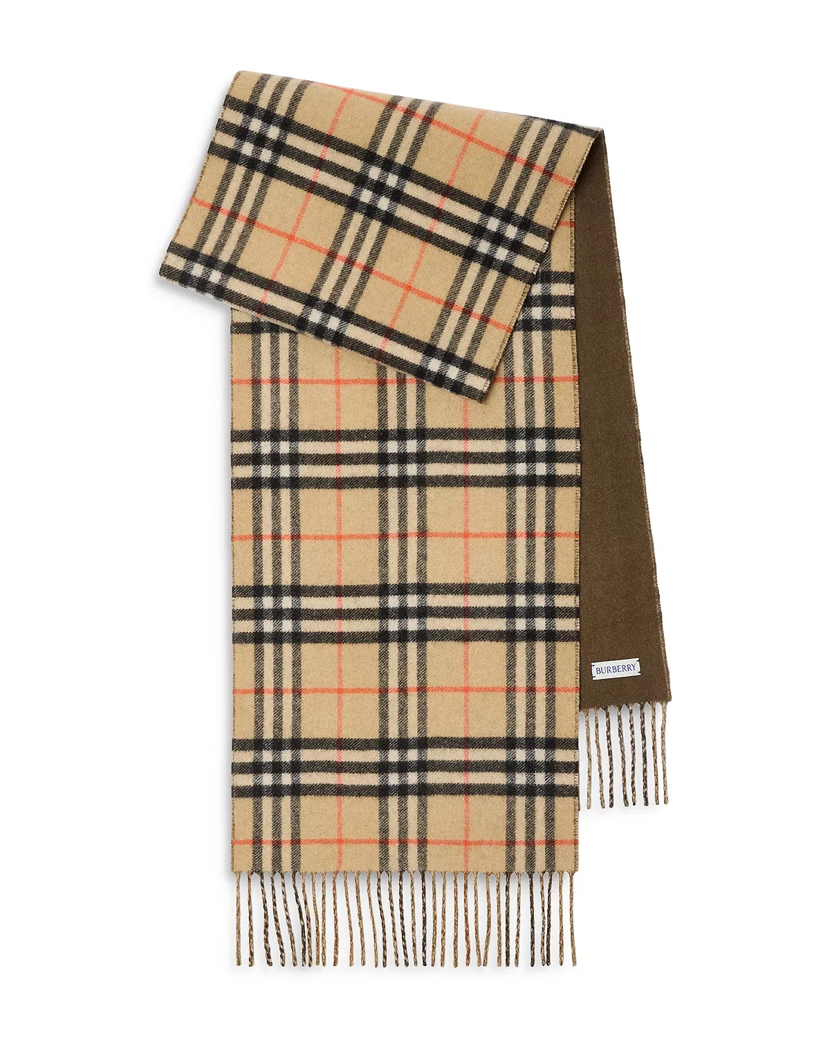 Reversible Check Cashmere Scarf - 1