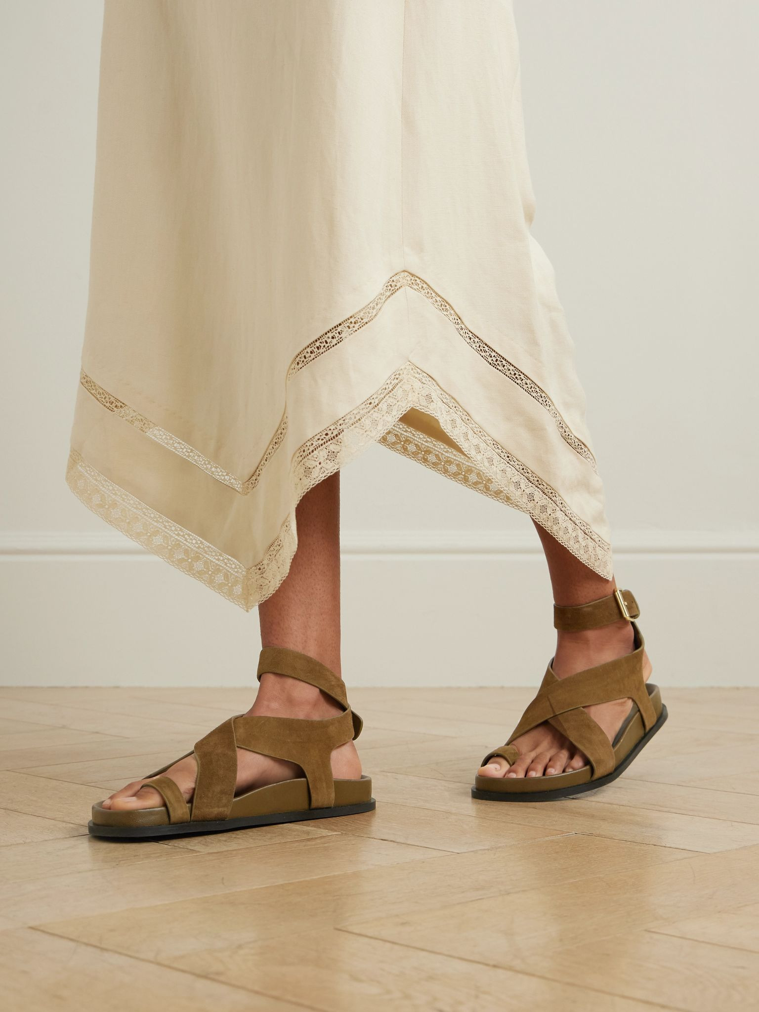 Jalen suede sandals Army green - 2