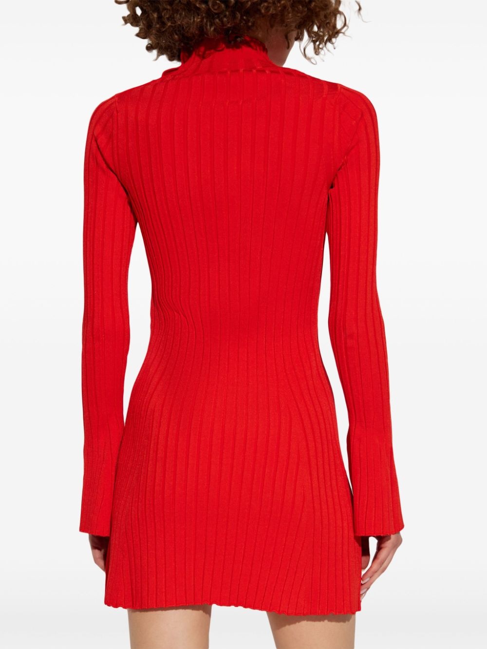 ribbed-knit mini dress - 4