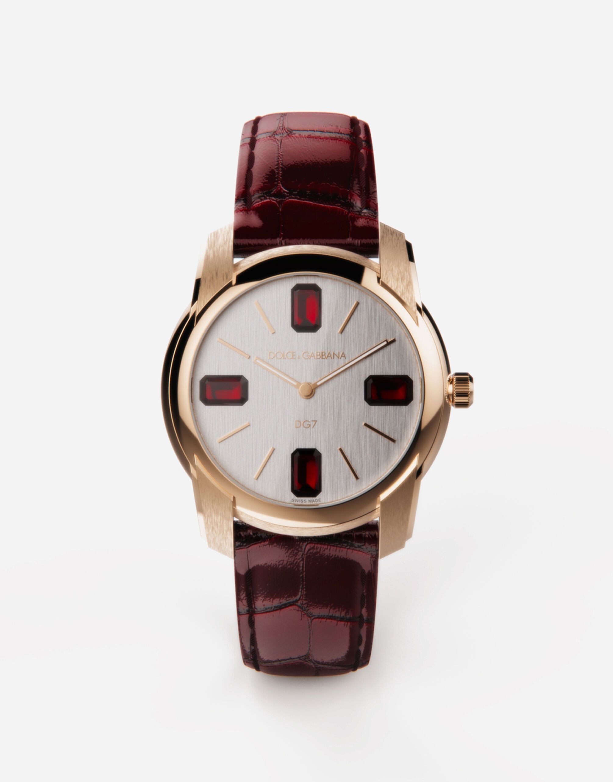 Gold watch with rubies - 1