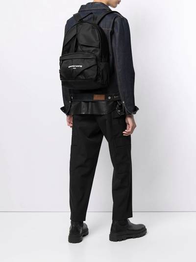 Alexander Wang logo embroidered backpack outlook