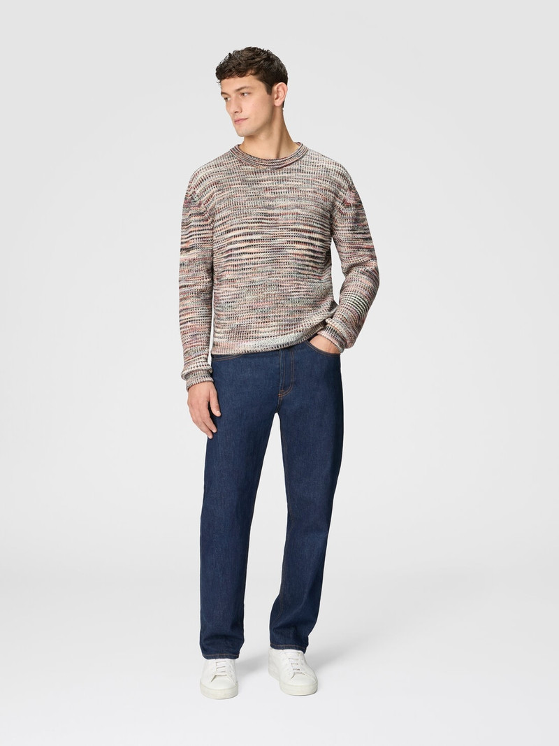 Missoni Crew-neck pullover in cashmere and wool with slub motif outlook