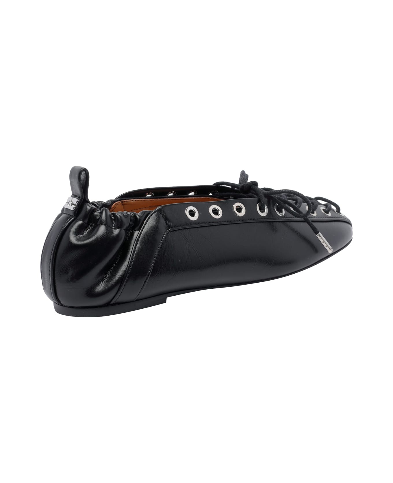 Eyelets Lace Up Ballets - 3
