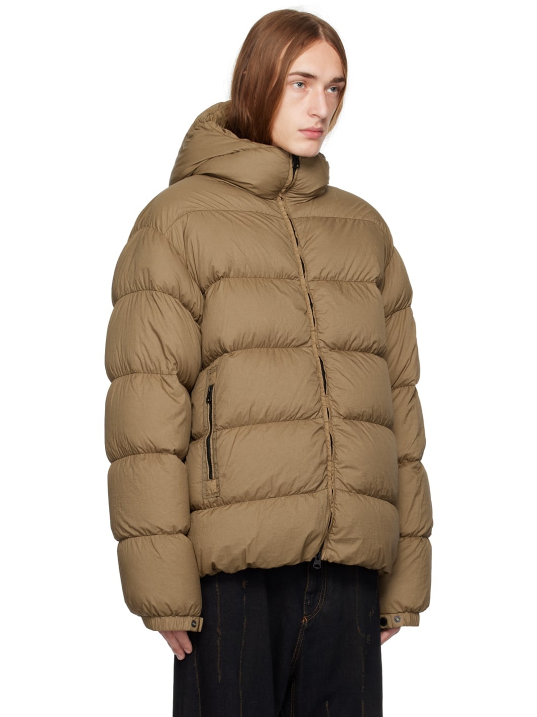Khaki Adelmo-LC Down Jacket - 2