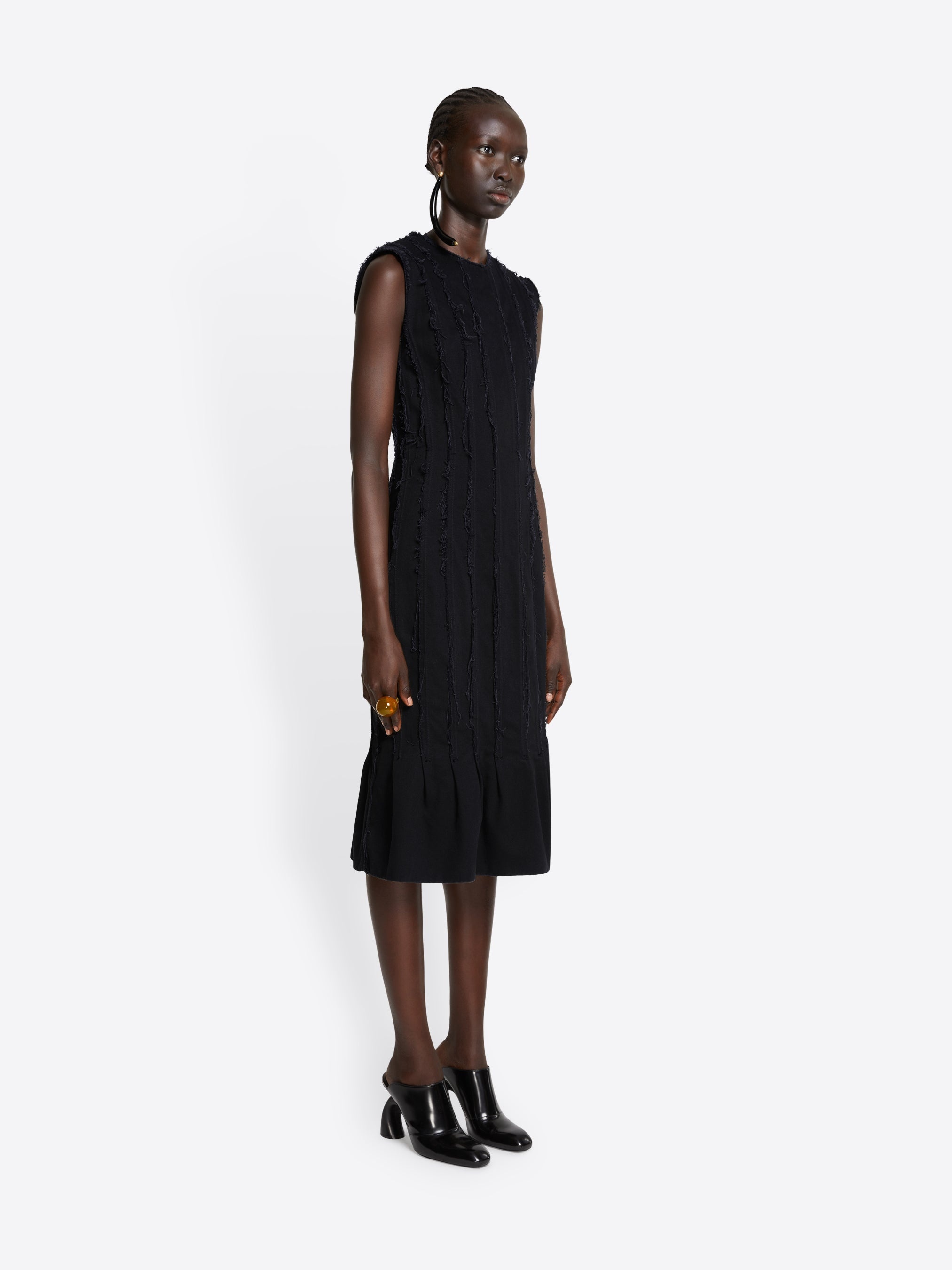 DENIM FRINGE DRESS - 3