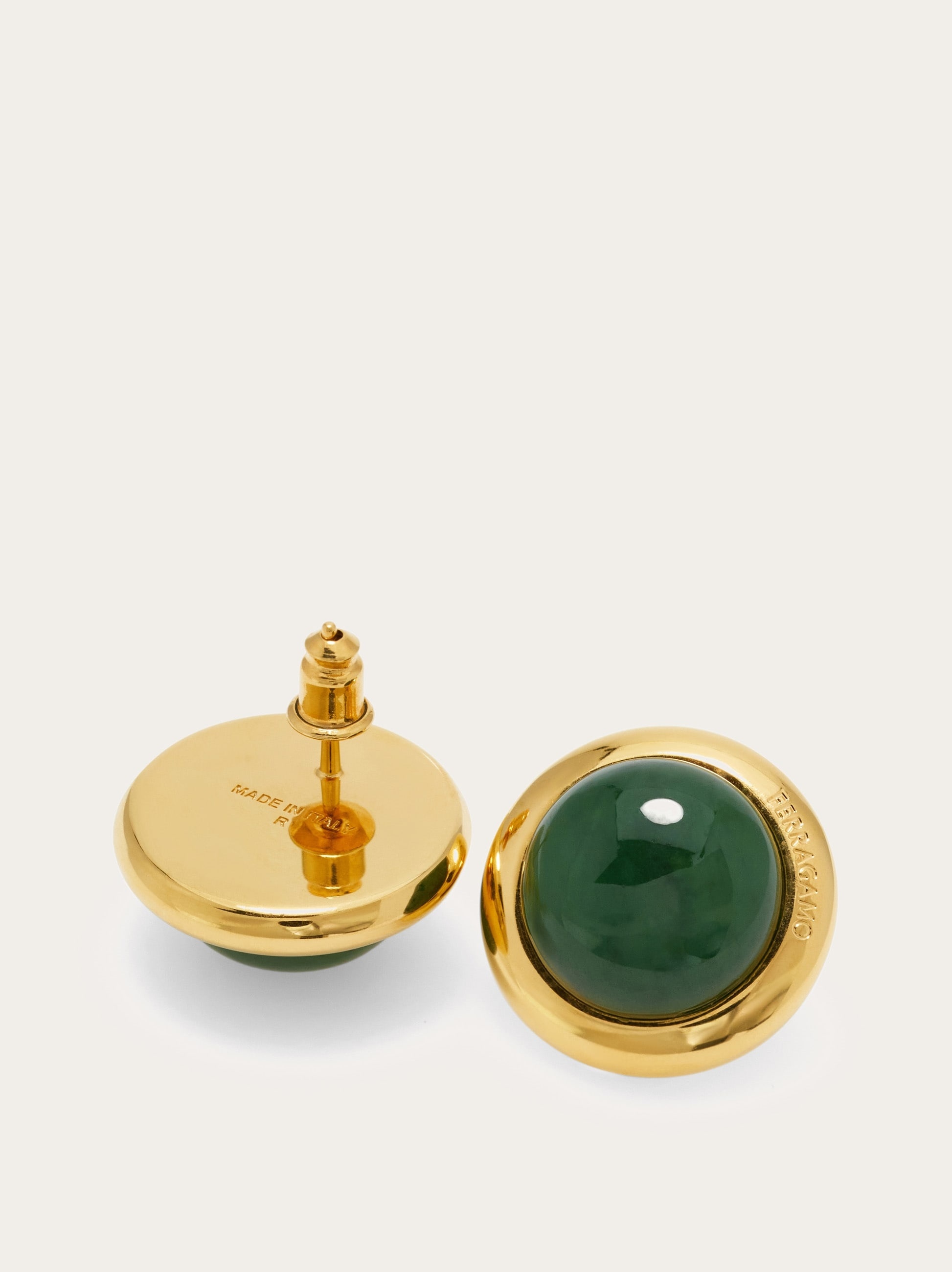 Earrings with semi-precious stone - 5