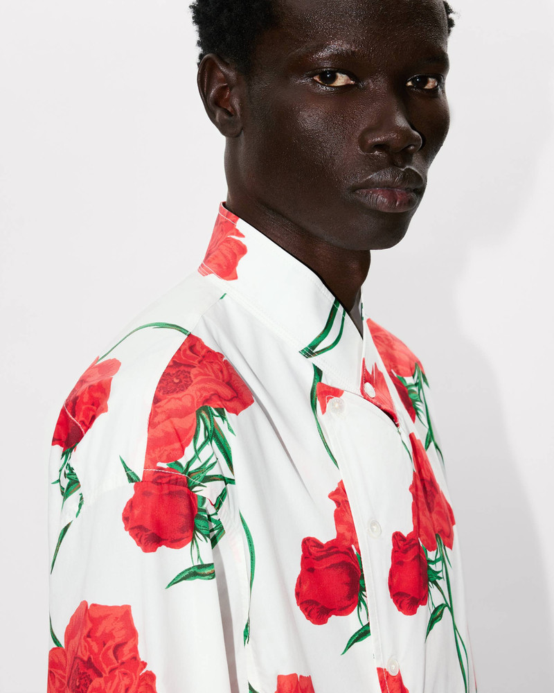 'KENZO Archive Rose' double breasted shirt in cotton 5
