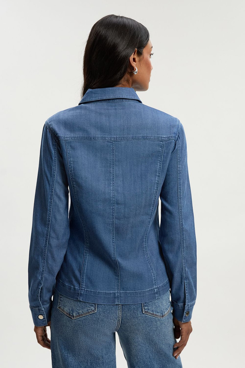 Chambray Stretch Denim Shirt 5
