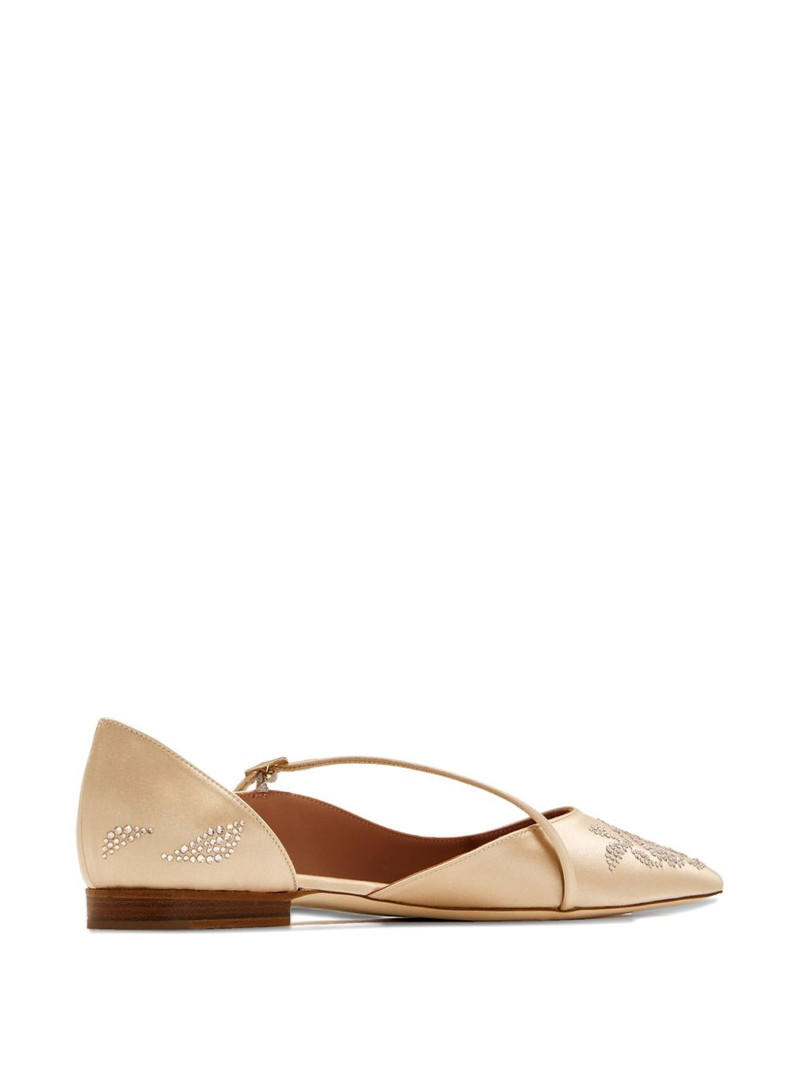 crystal-embellishment pointed-toe flat pumps 3
