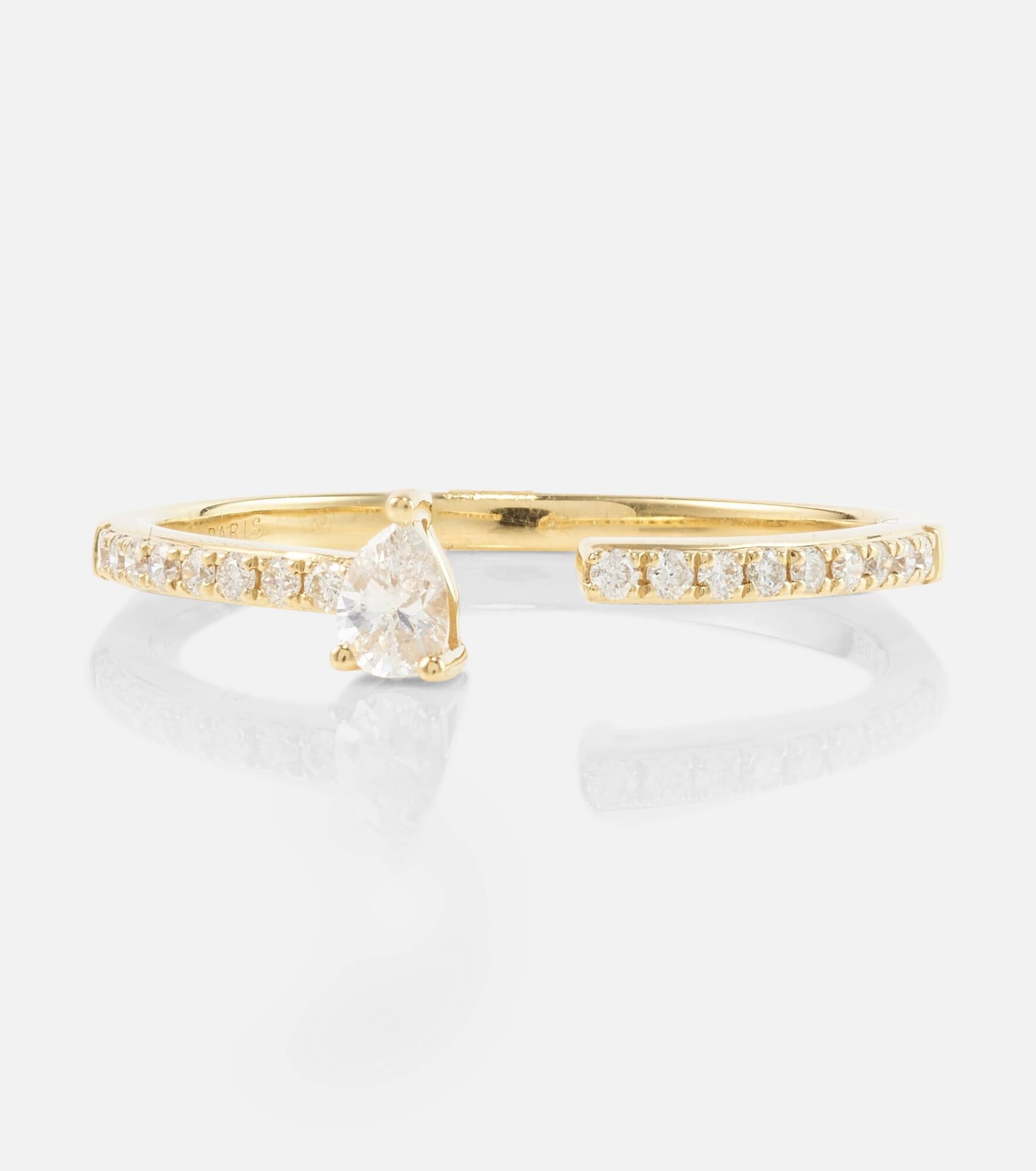 Héra 18kt gold ring with diamonds - 1