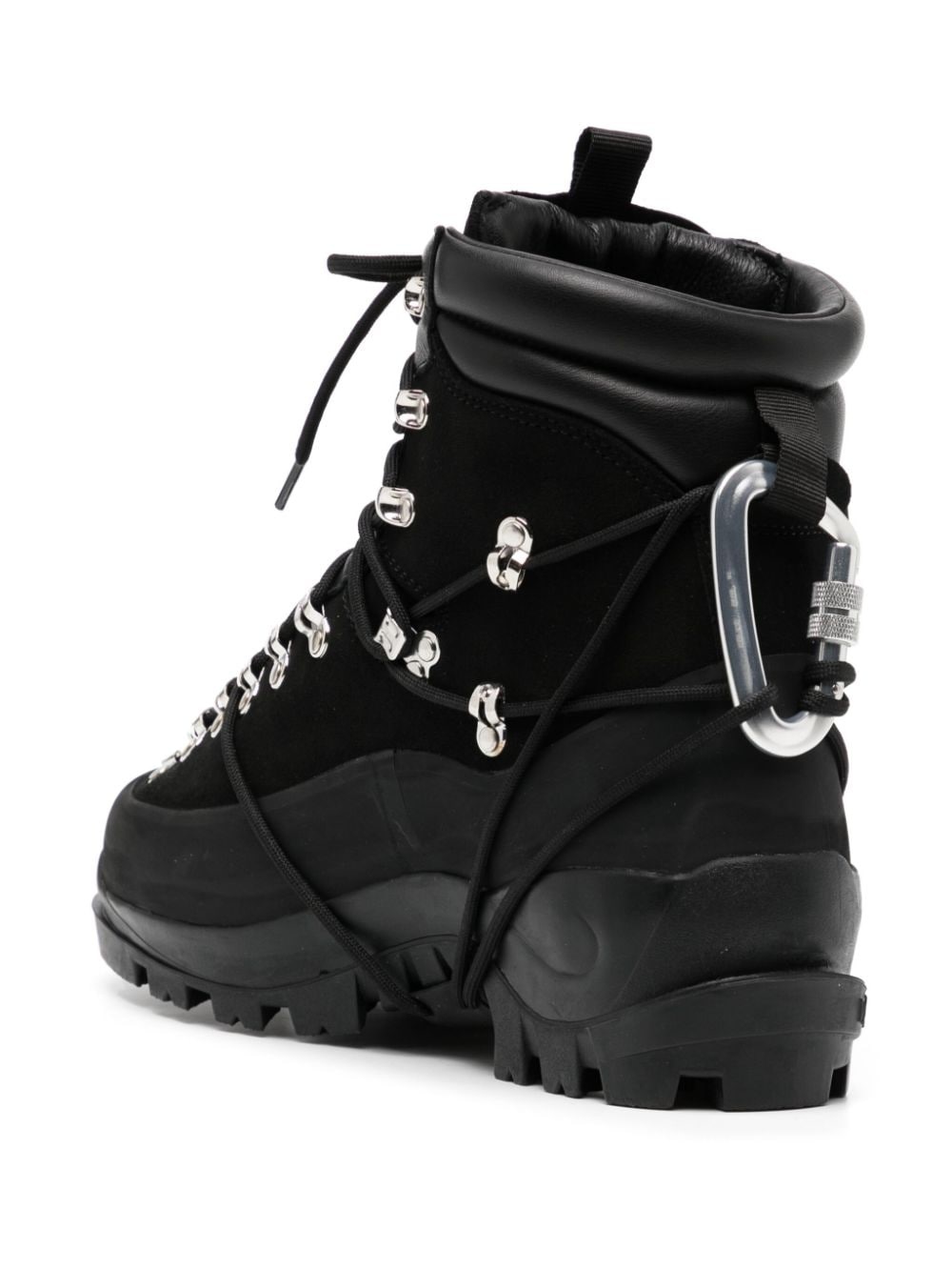 lace-up leather hiking boots - 3