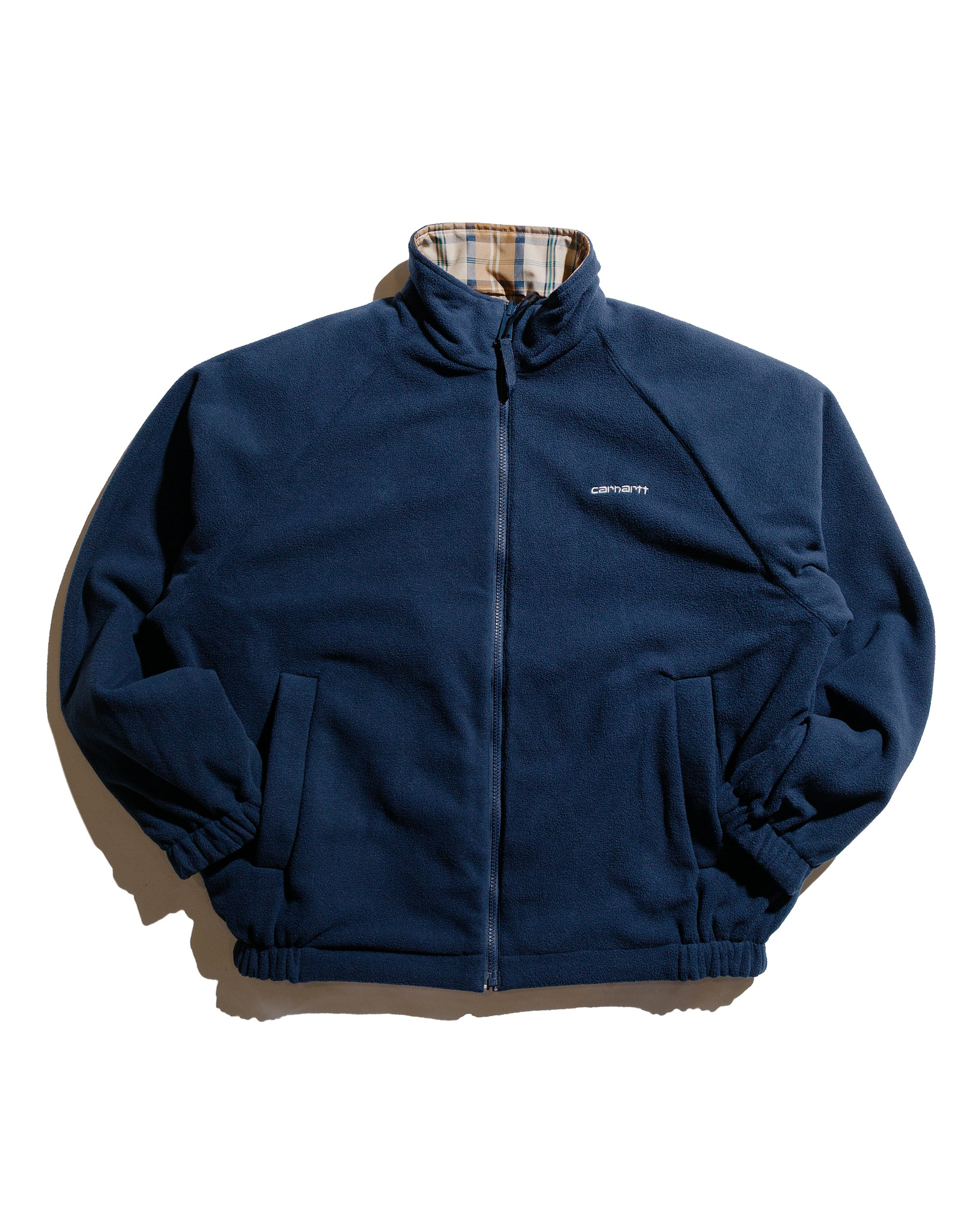 Carhartt W.I.P. Reversible Planner Check Jacket Wall/Air Force Blue - 2