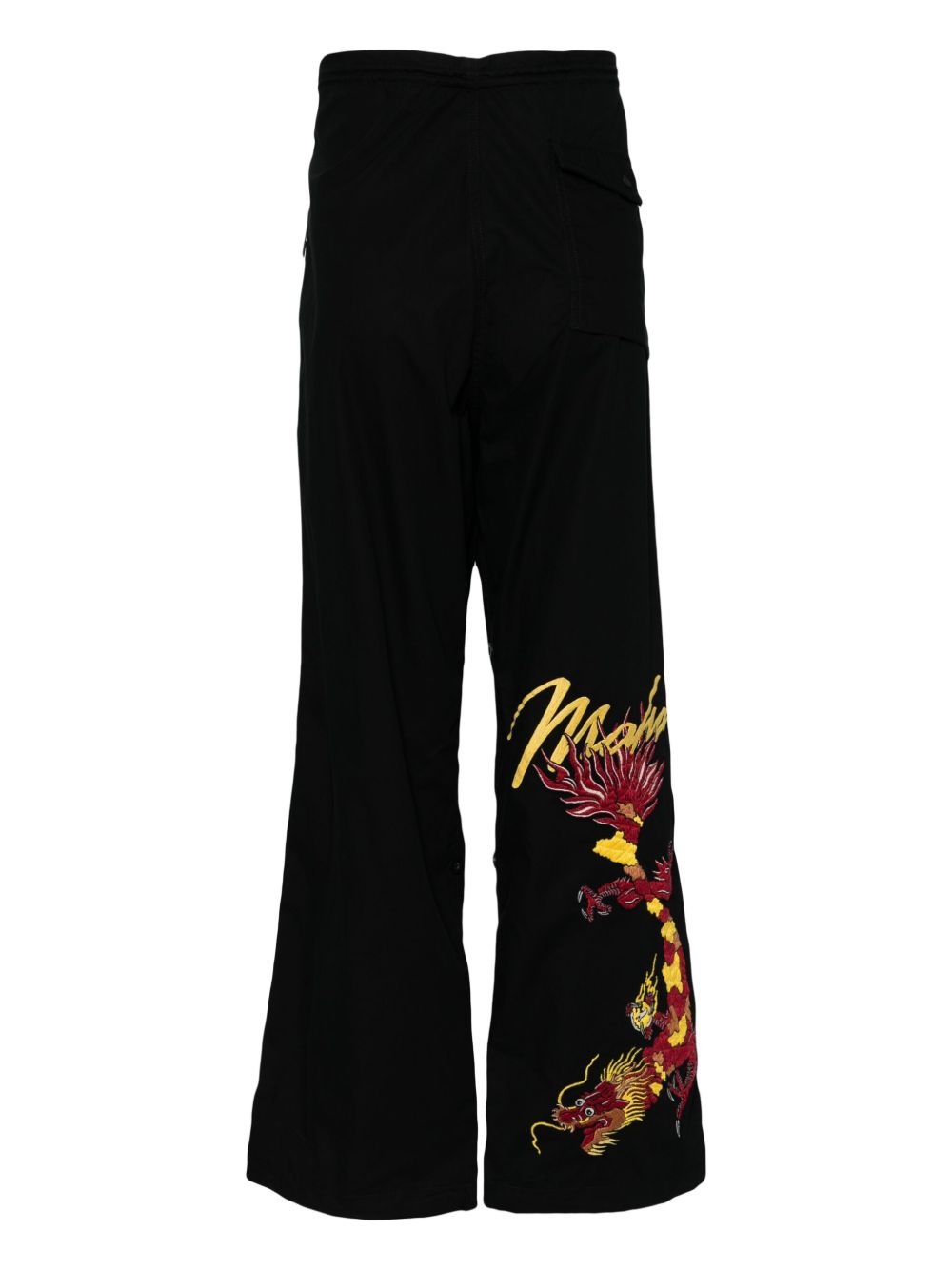 tour dragon map straight-leg trousers - 2