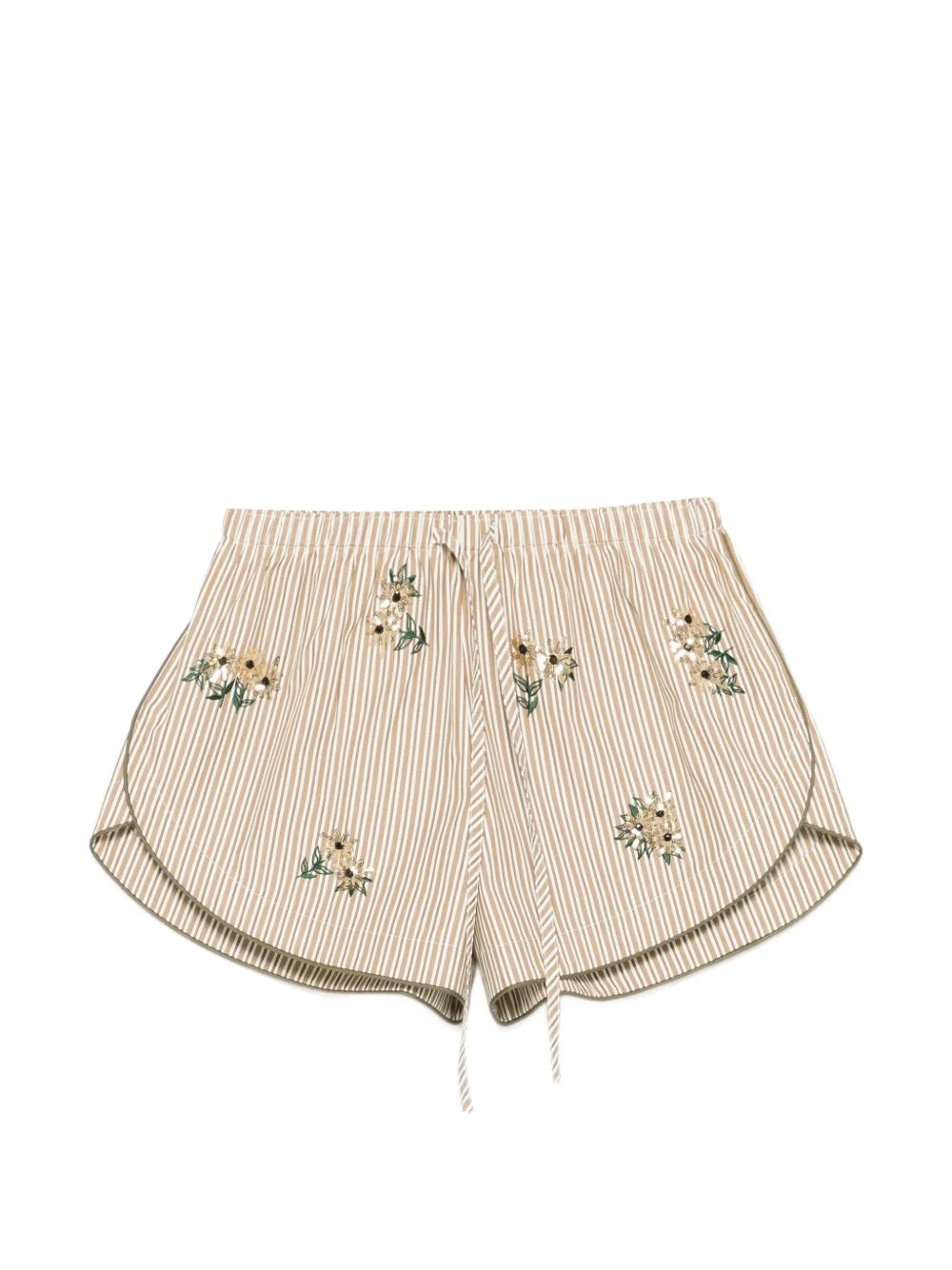 striped-pattern shorts - 1