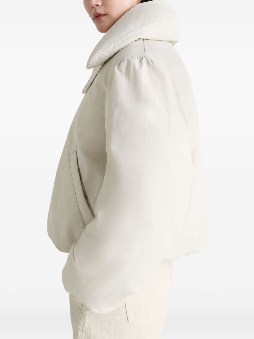 bubble-collar puffer jacket - 4