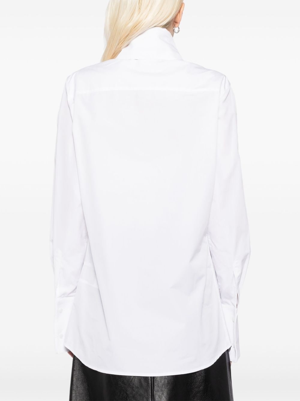 high-neck collar shirt - 4