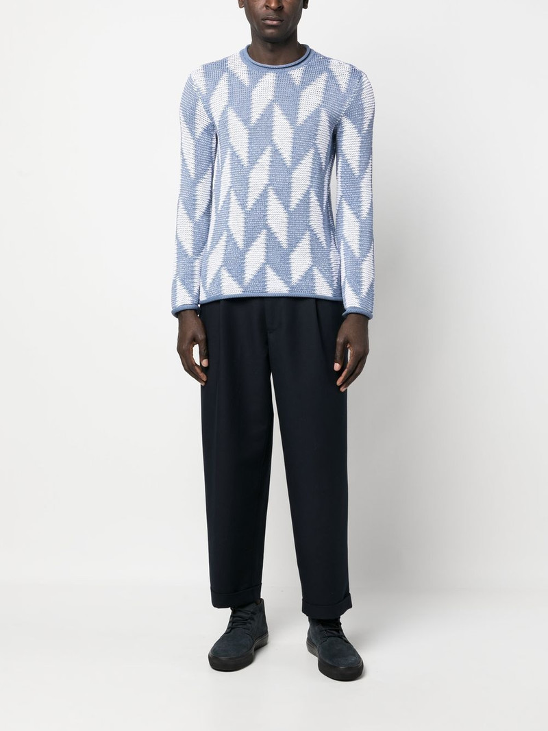 GIORGIO ARMANI cropped tailored trousers outlook