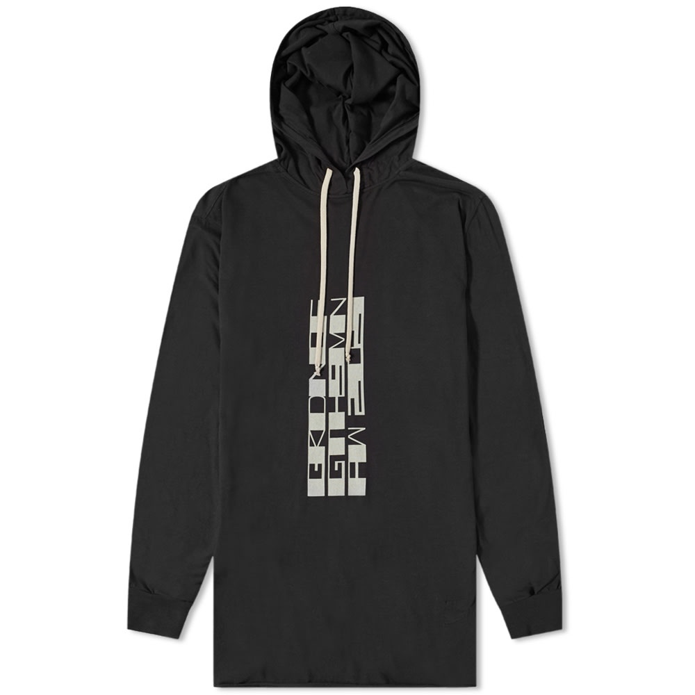 Rick Owens DRKSHDW Lightweight Season Logo Print Pullover Hoody - 1