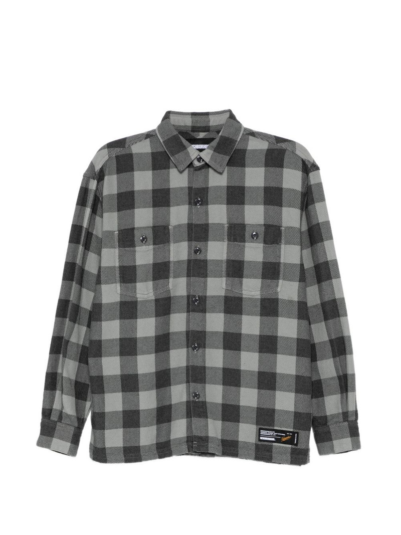 garment dyed check shirt 1
