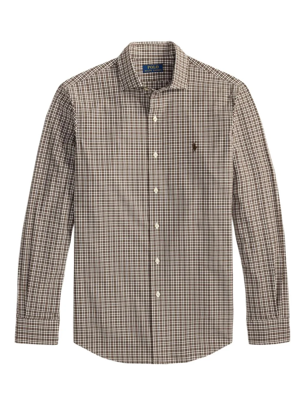 checked poplin shirt - 1