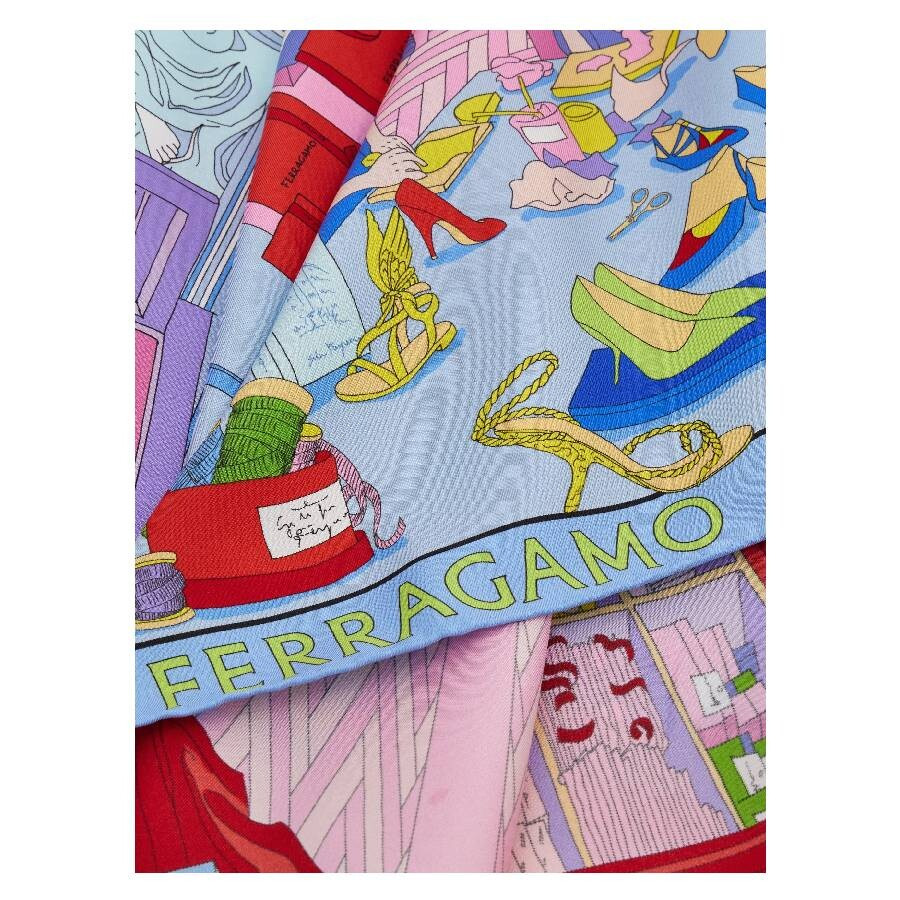 Ferragamo Atelier Print Silk Foulard - 3