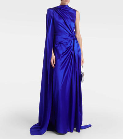 Roksanda Asymmetric draped silk gown outlook