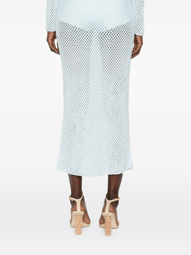 elasticated-waistband midi skirt 4