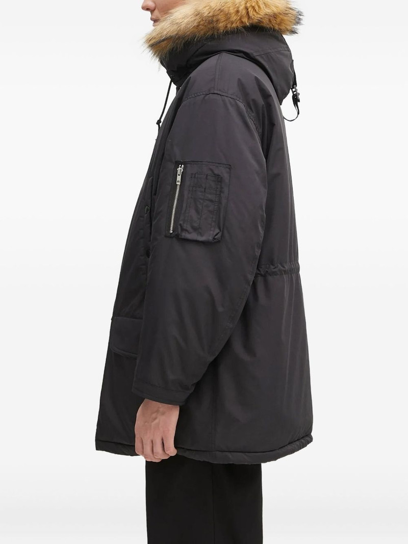 faux fur-lined hooded parka 3
