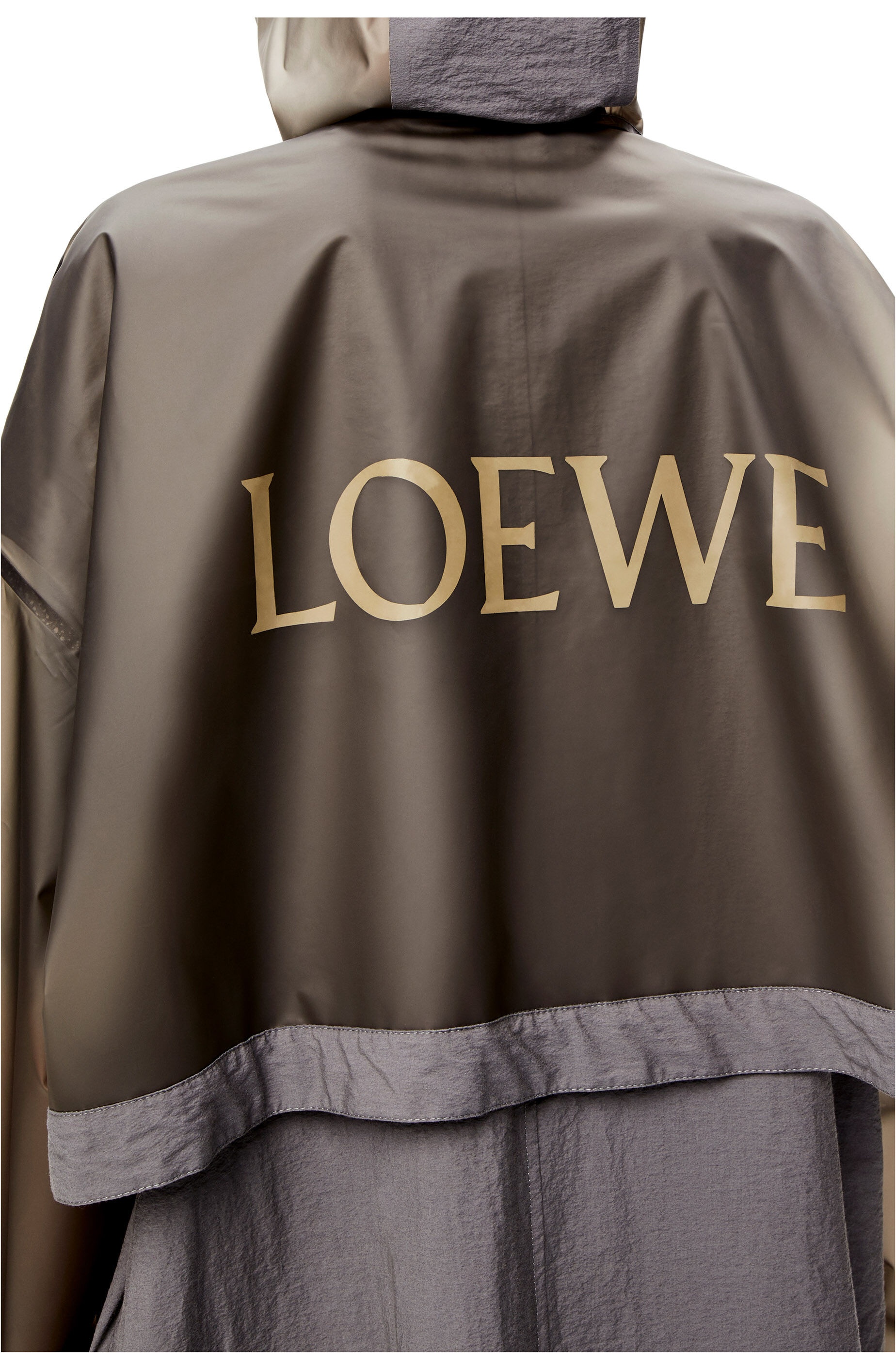 Long hooded parka in cotton and polyamide - 5