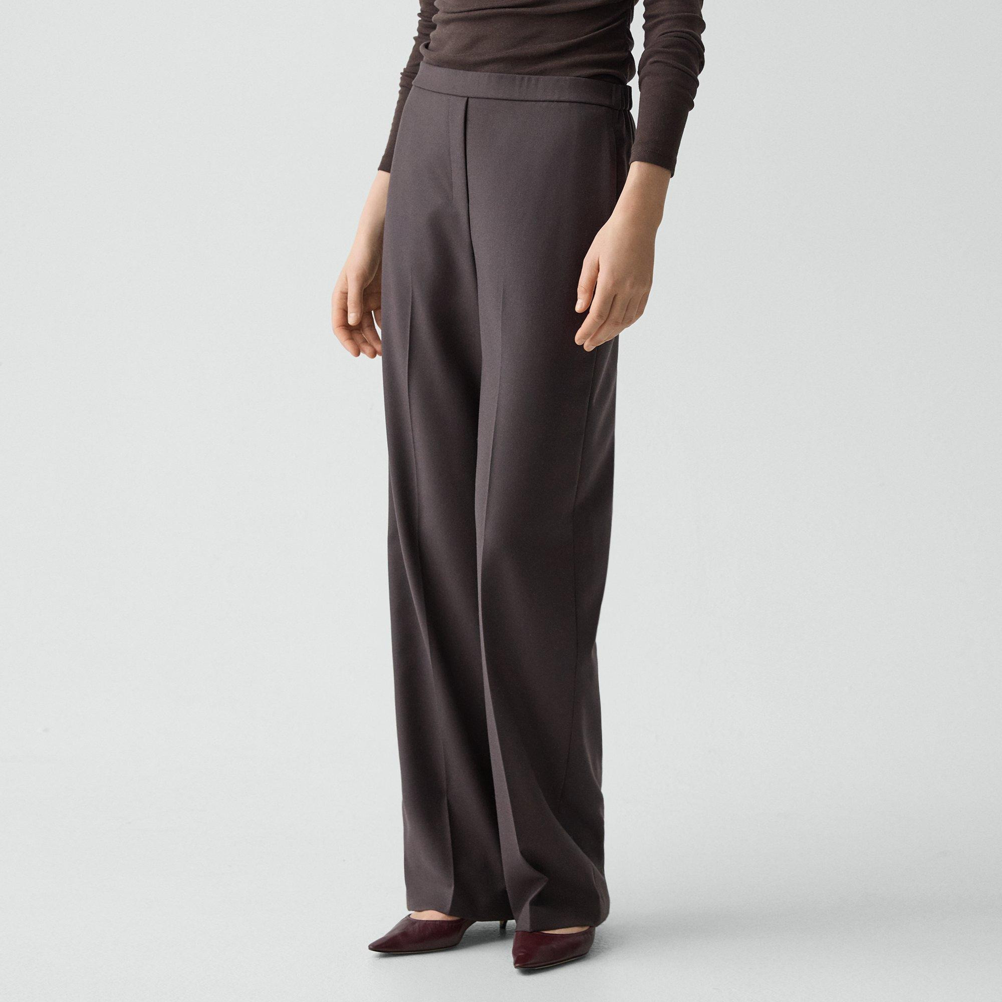 Wide-Leg Pull-On Pant in Sleek Flannel - 5
