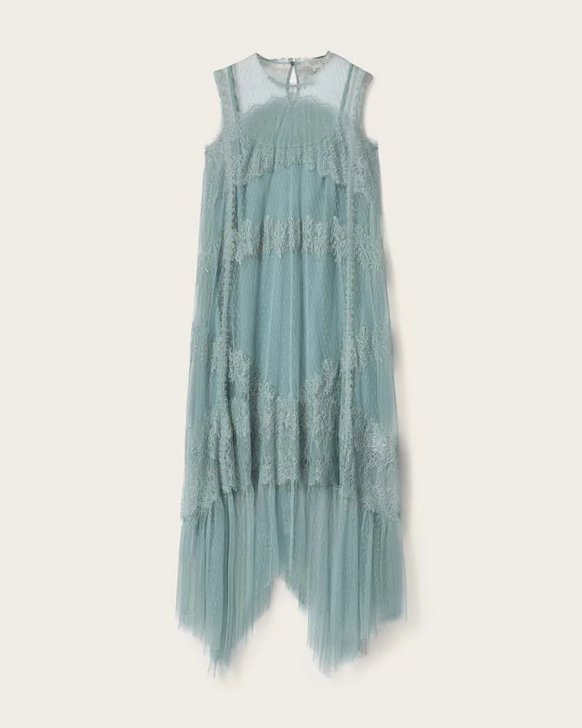 CLARA MESH MIDI DRESS - 1