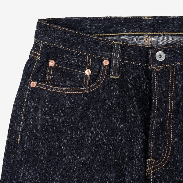 IH-888S-SLB 16oz Slubby Selvedge Denim Relaxed Taper Indigo - 4