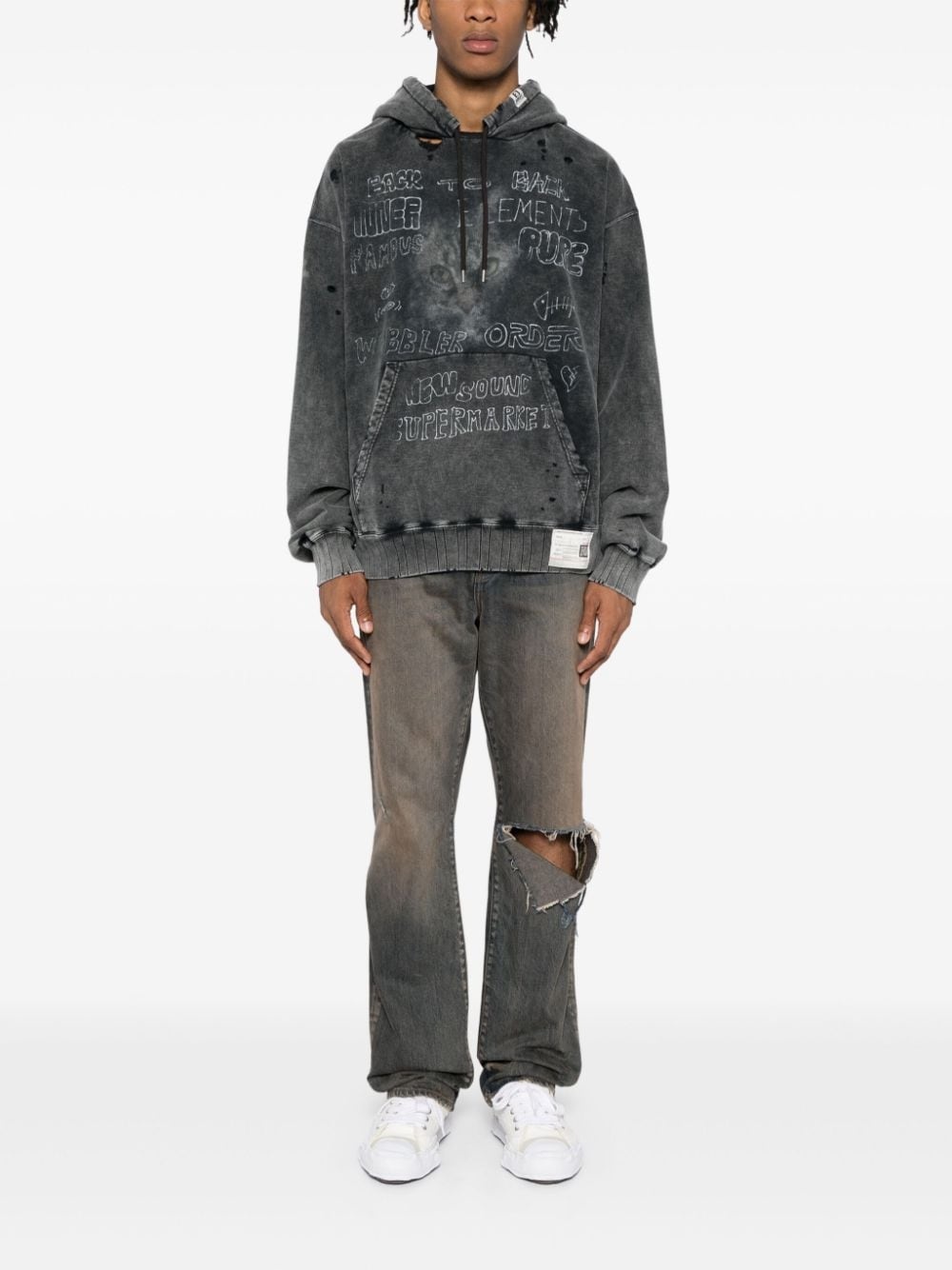 bleached hoodie - 2
