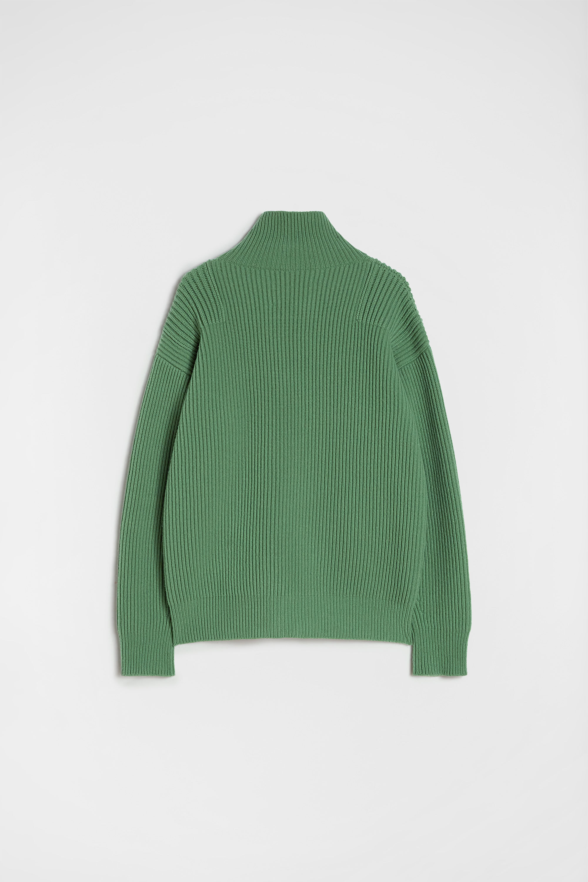 Wool Zip-Up Cardigan - 4