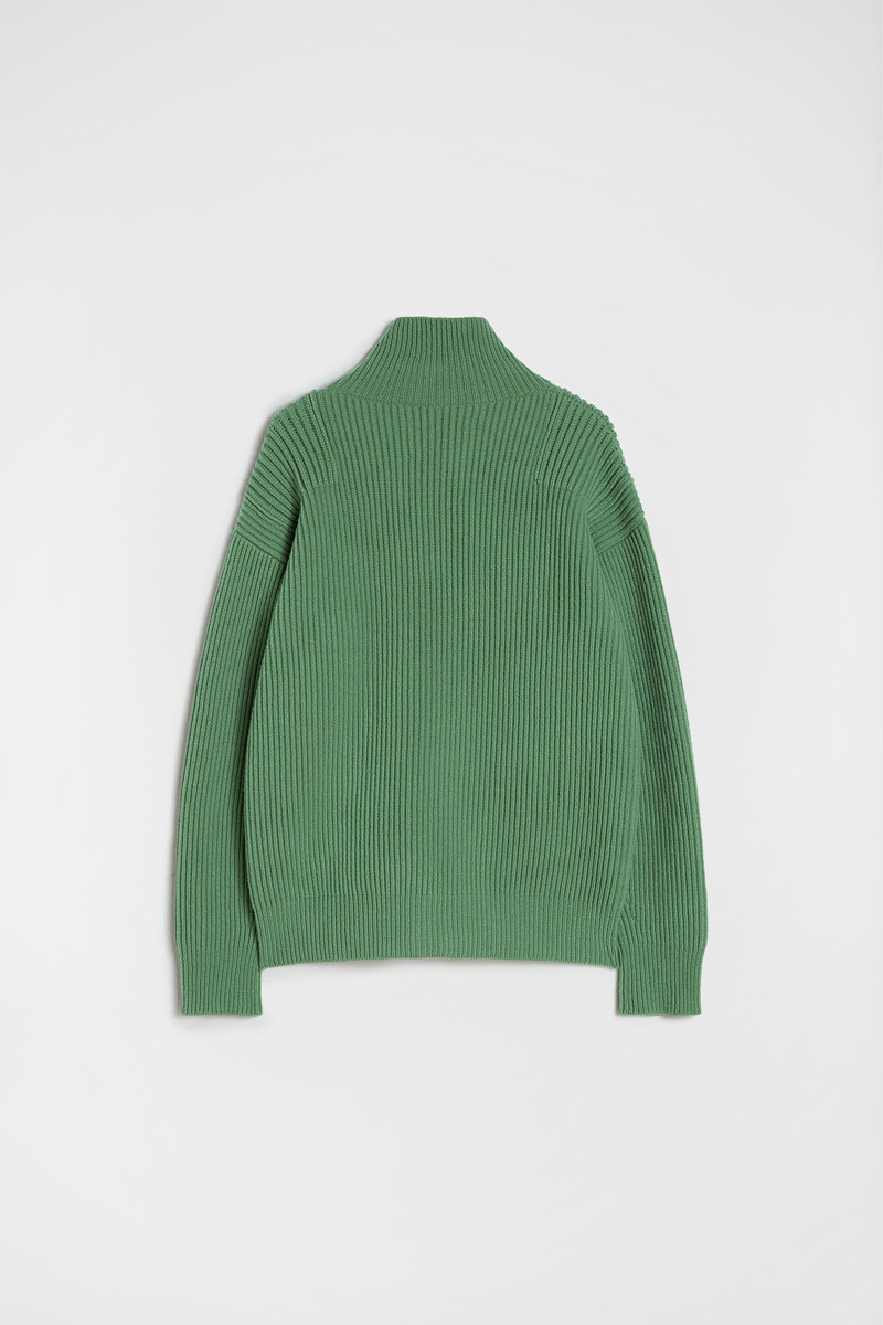 Wool Zip-Up Cardigan 4