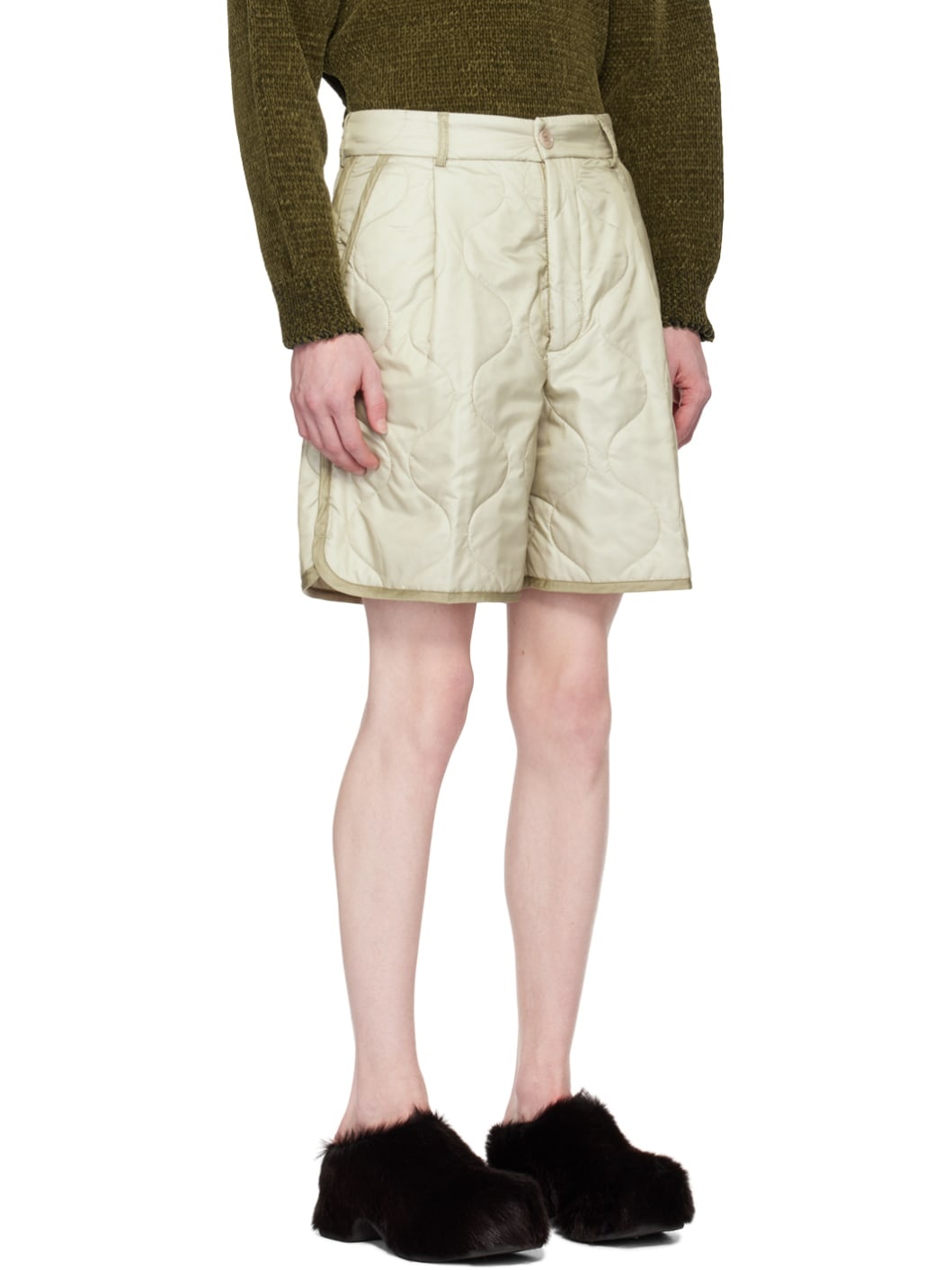Green Padded Shorts - 2