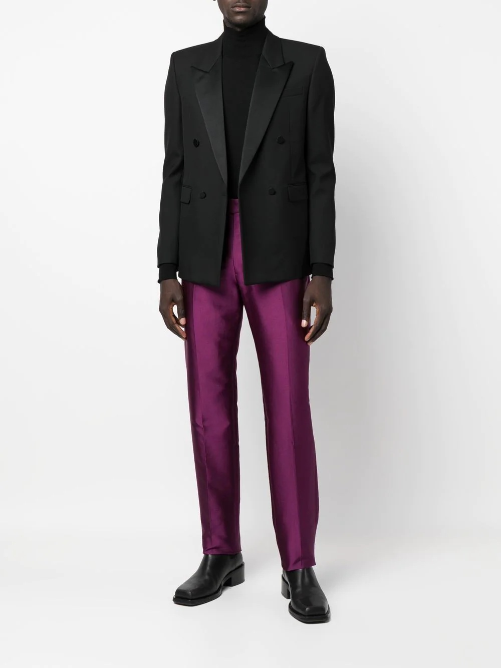 straight-leg tailored trousers - 2