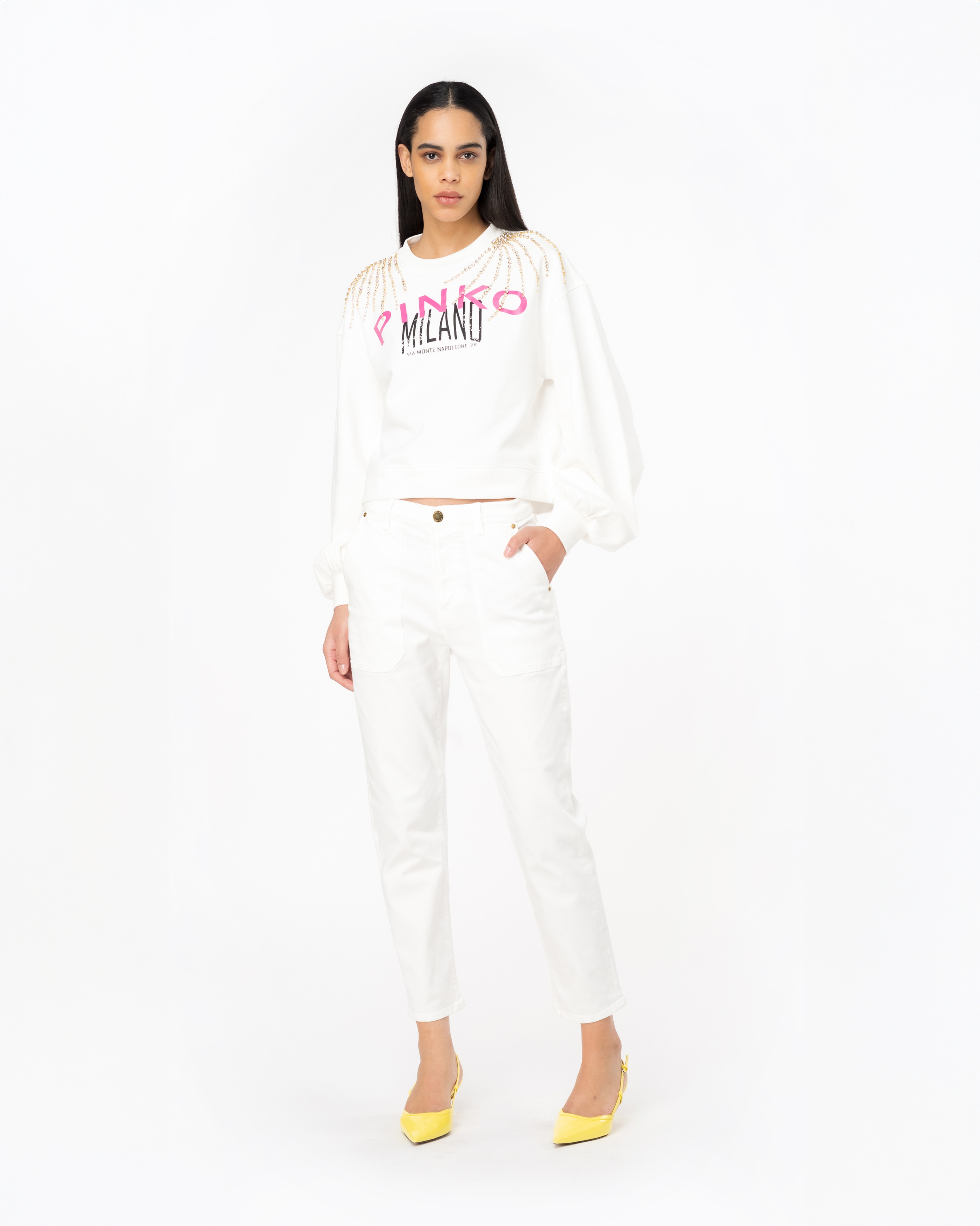 PINKO CITIES SWEATSHIRT - 2