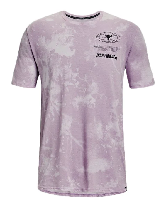 Under Armour Project Rock Statement Short Sleeve T-shirt 'Light Purple' 1374843-554 - 1