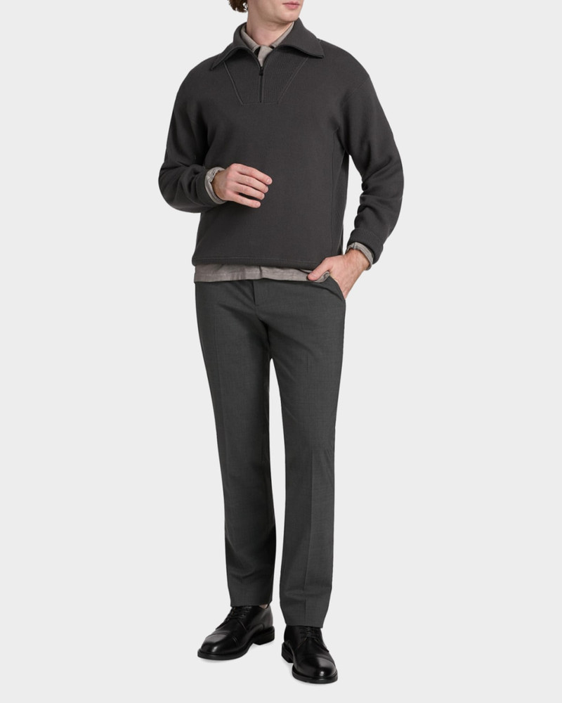 Theory Men's Merino Wool Mock Neck Half-Zip Sweater outlook
