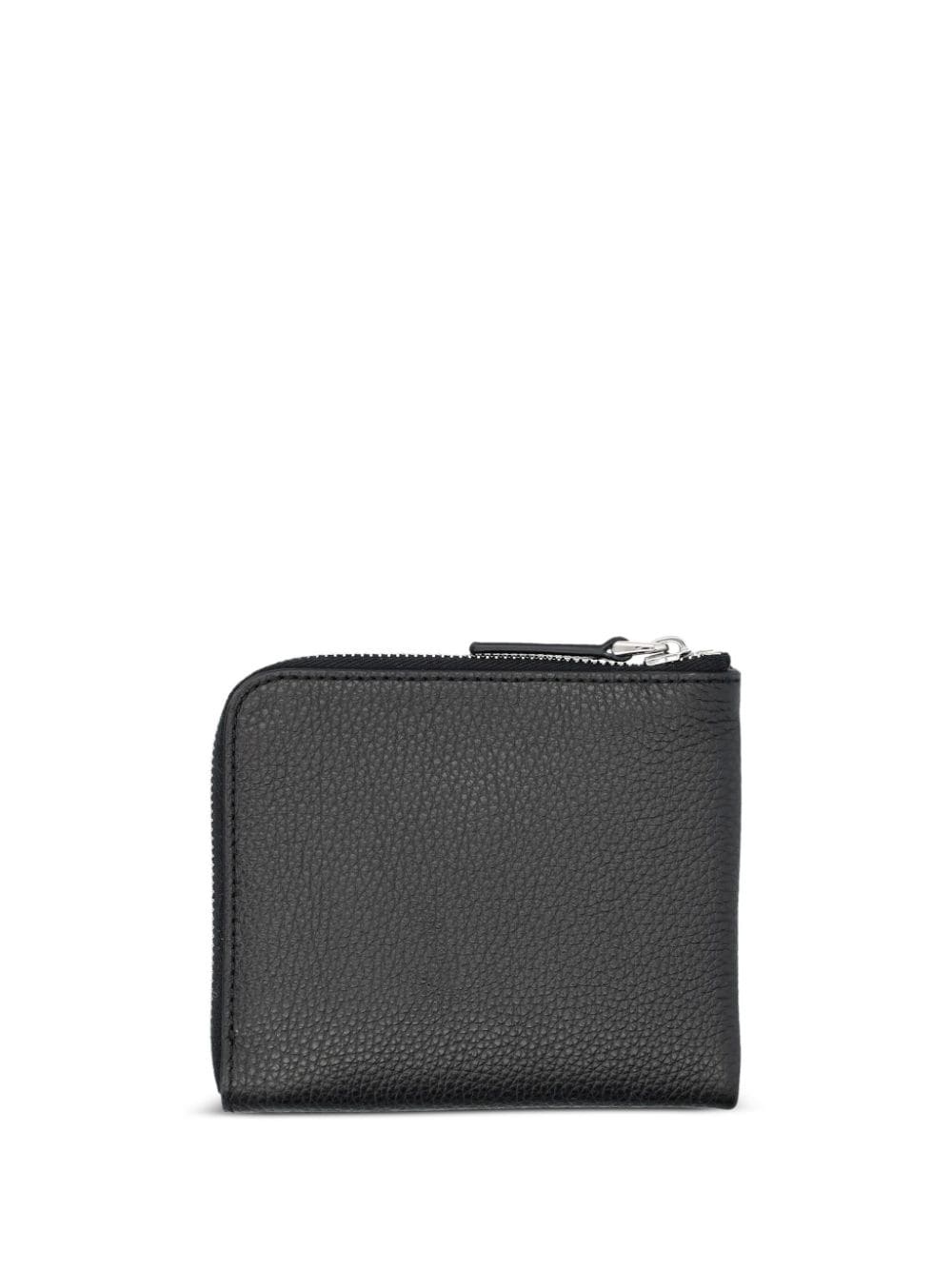 logo-stitch zipped leather wallet - 2