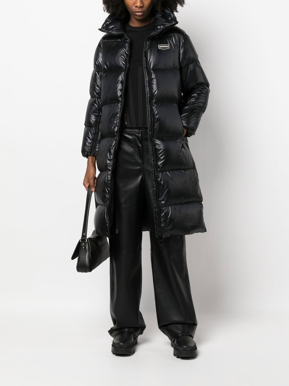 padded mid-length coat - 2