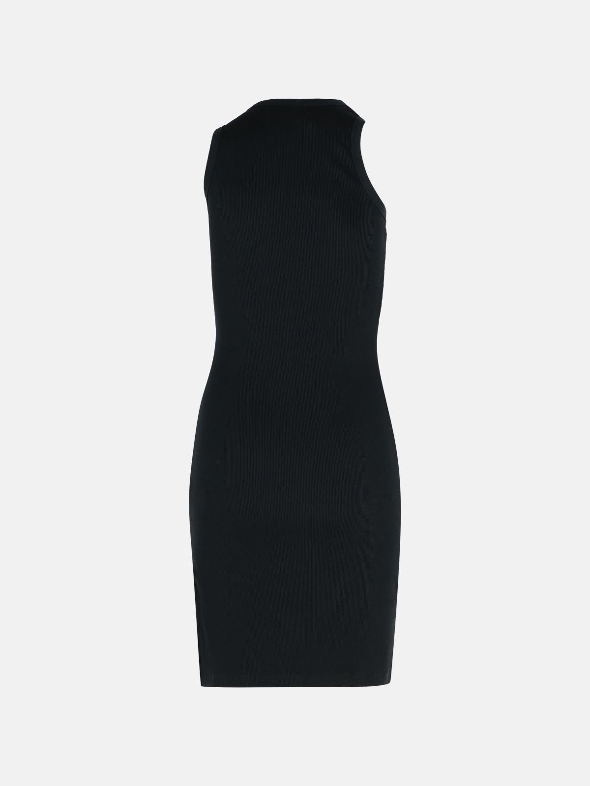 'CLIP' BLACK COTTON DRESS - 3
