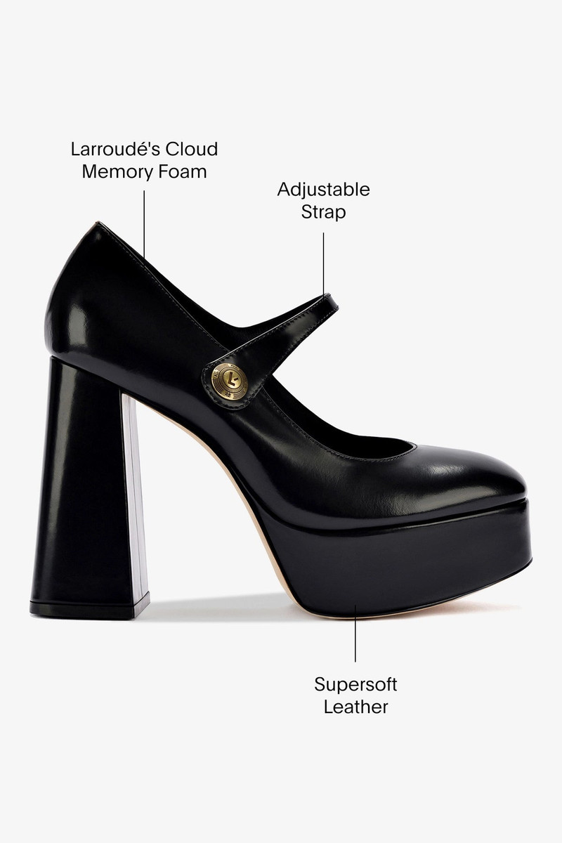 Emma Pump In Black Leather 5