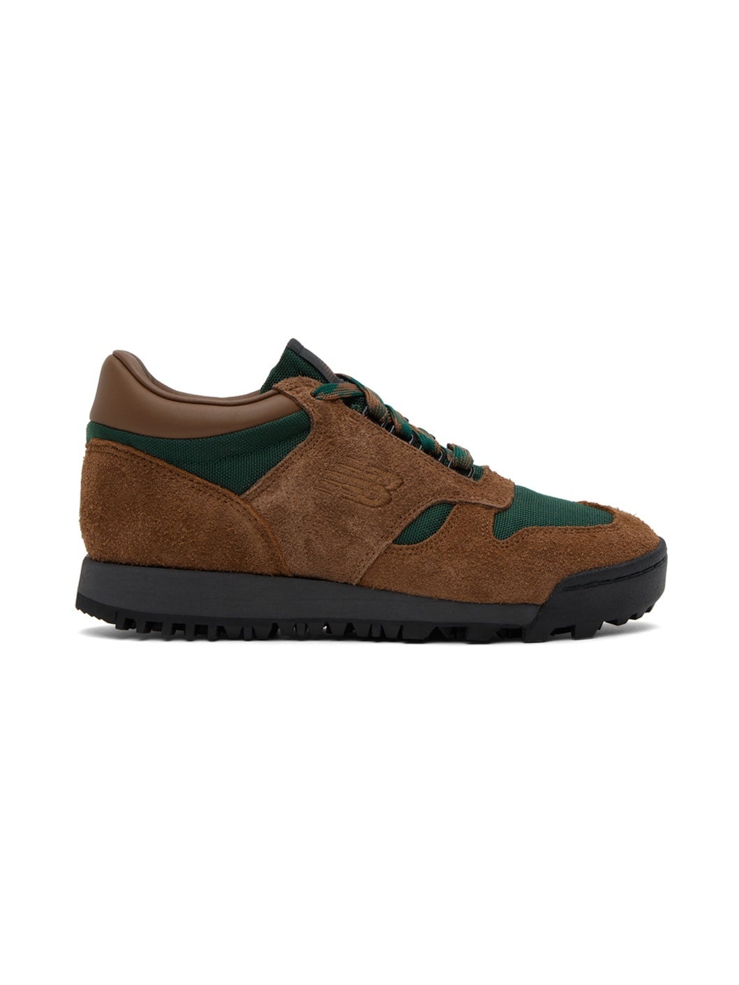 Brown & Green Rainier Low Sneakers - 1