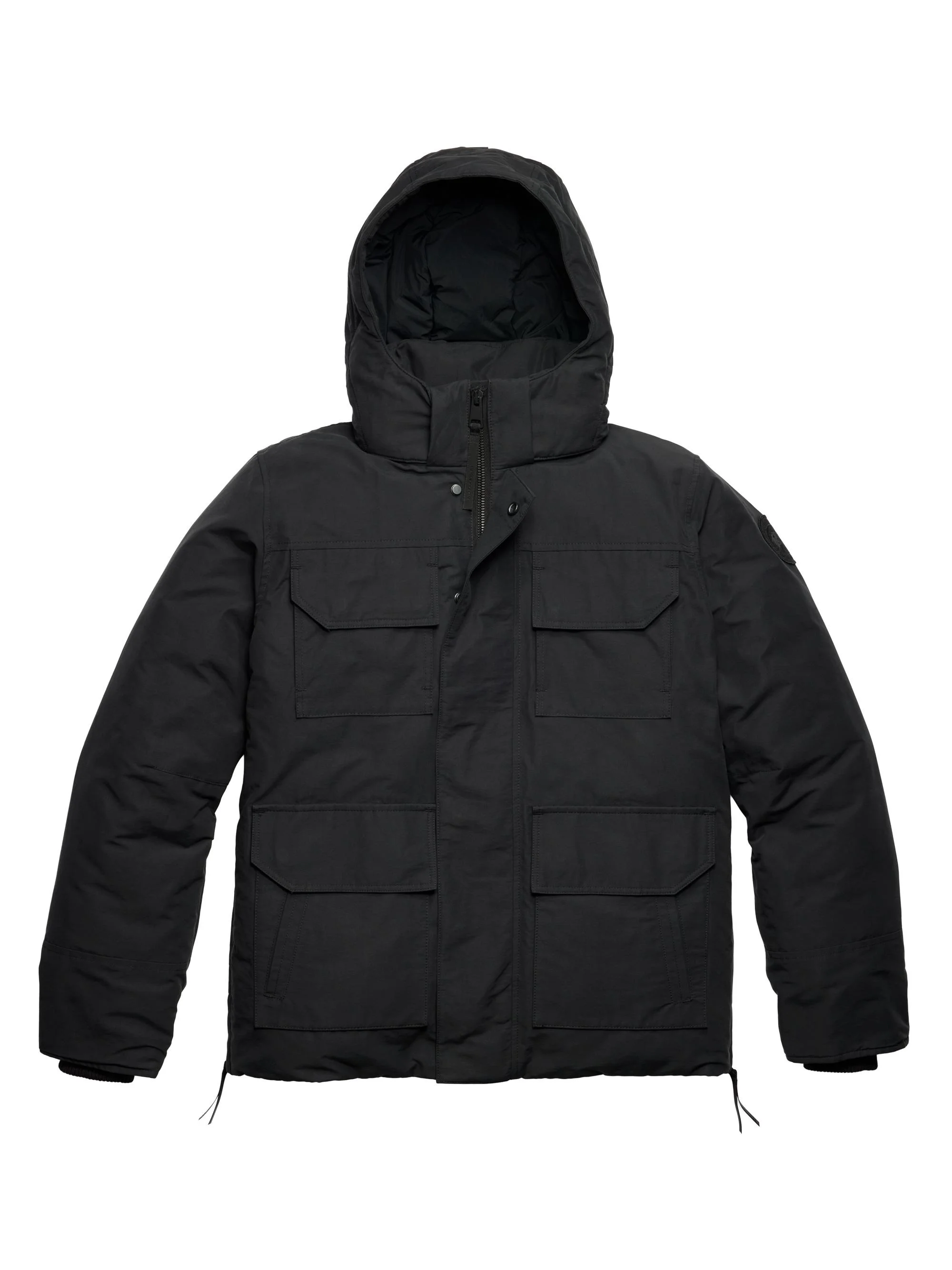Men's Maitland Cotton Down-Filled Parka - Black - 1